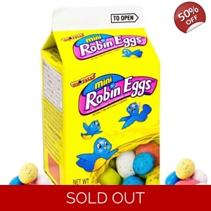 Whoppers Mini Robin Eggs - Hershey's Malted Milk Candy - 113g Carton